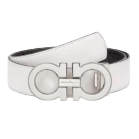 white ferragamo belt replica